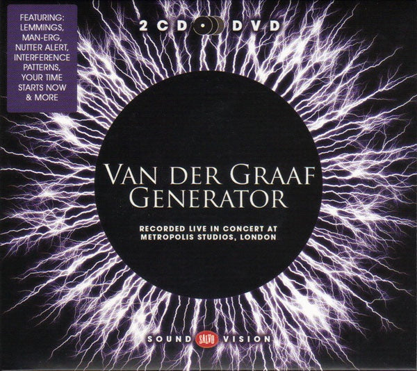 VAN DER GRAAF GENERATOR-RECORDED LIVE IN CONCERT AT METROPOLIS STUDIOS, LONDON 2CD+DVD VG