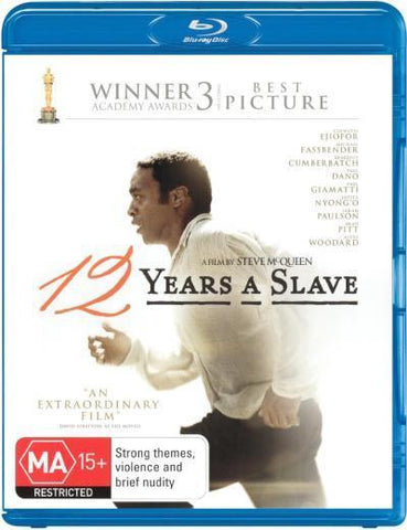 12 YEARS A SLAVE BLURAY VG+