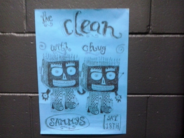 CLEAN THE WITH CHUG-ORIGINAL GIG POSTER
