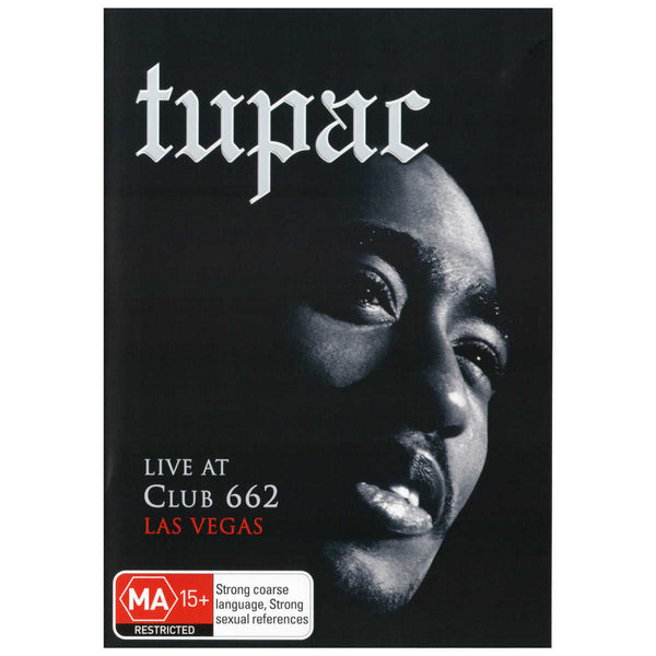 TUPAC-LIVE AT CLUB 662 LAS VEGAS REGION 4 R16 DVD VG