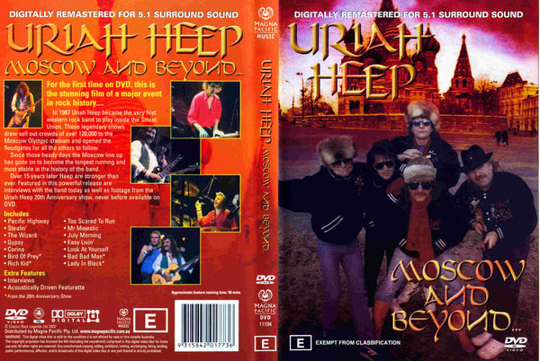 URIAH HEEP-MOSCOW & BEYOND DVD VG+