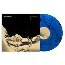 WEEZER-PINKERTON BLUE/ BLACK MARBLED VINYL LP NM COVER VG