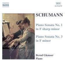 SCHUMANN- PIANO SONATAS NO 1 AND 3 CD VG
