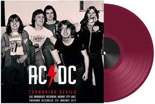 AC/DC-TASMANIAN DEVILS PURPLE VINYL NM COVER VG+
