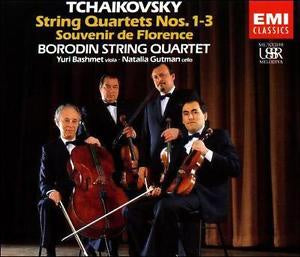 TCHAIKOVSKY-STRING QUARTETS NOS. 1-3 / SOUVENIR DE FLORENCE 2CD VG+