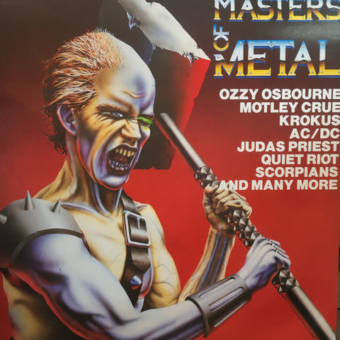 MASTERS OF METAL-VARIOUS ARTISTS LP VG  COVER VG+