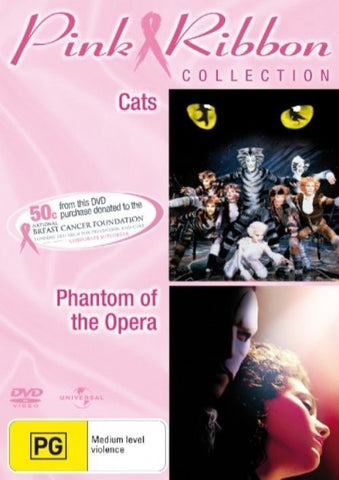 CATS / PHANTOM OF THE OPERA 2 DISC DVD *NEW*