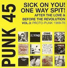 PUNK 45 SICK ON YOU! ONE WAY SPIT!-VARIOUS ARTISTS 2LP *NEW*