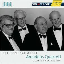 BRITTEN + SCHUBERT-QUARTET RECITAL AMADEUS QUARTET CD VG