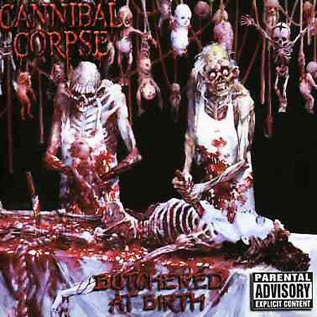 CANNIBAL CORPSE-BUTCHERED AT BIRTH CD VG+