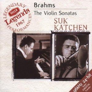 BRAHMS-THE VIOLIN SONATAS SUK KATCHEN CD VG