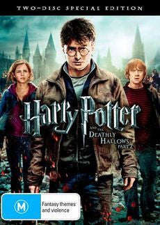 HARRY POTTER AND THE DEATHLY HALLOWS PART 2 2DVD VG