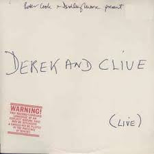 COOK PETER & DUDLEY MOORE-PRESENT DEREK & CLIVE (LIVE) LP NM COVER VG