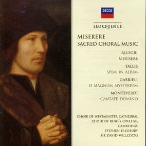 MISERERE SACRED CHORAL MUSIC-VARIOUS COMPOSERS CD VG