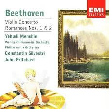 BEETHOVEN-VIOLIN CONCERTO ROMANCES 1 & 2 MENUHIN CD VG