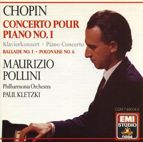 CHOPIN-CONCERTO POUR PIANO NO. 1 POLLINI CD VG