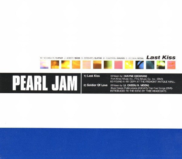 PEARL JAM-LAST KISS CD SINGLE VG