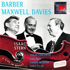 BARBER - MAXWELL DAVIES - VIOLIN CONCERTOS ISAAC STERN CD VG