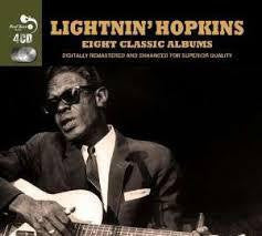 HOPKINS LIGHTNIN'-EIGHT CLASSIC ALBUMS 4CD VG