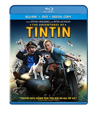 TINTIN THE SECRET OF THE UNICORN BLURAY & DVD NM
