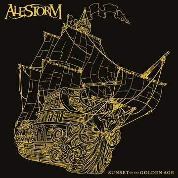ALESTORM-SUNSET ON THE GOLDEN AGE GOLD/ BLACK SPLATTER VINYL 2LP *NEW*