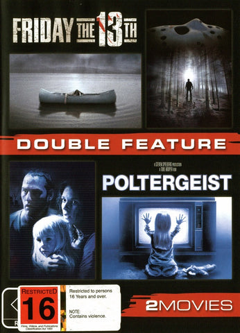 FRIDAY THE 13TH AND POLTERGEIST R16 2DVD VG
