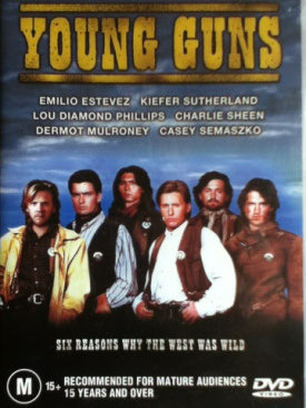 YOUNG GUNS DVD VG