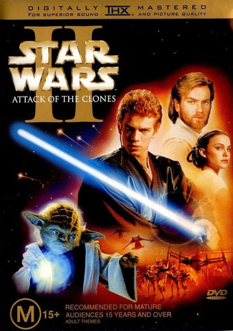 STAR WARS II: ATTACK OF THE CLONES 2DVD VG