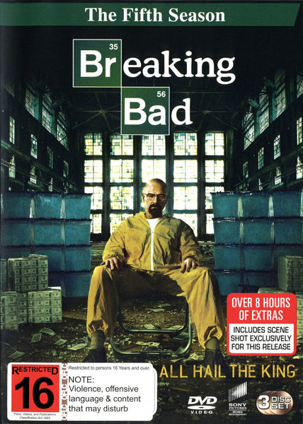 BREAKING BAD - THE COMPLETE FIFTH SEASON 3DVD VG+