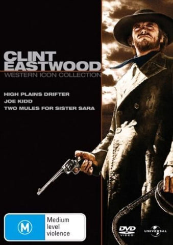 CLINT EASTWOOD WESTERN ICON COLLECTION 3DVD VG