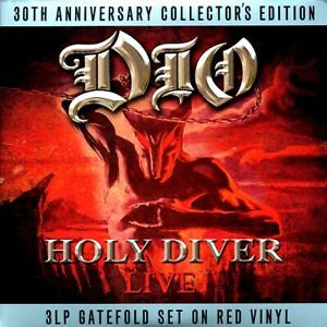 DIO-HOLY DIVER LIVE RED VINYL 3LP NM COVER VG+