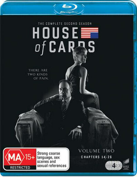 HOUSE OF CARDS-VOLUME TWO R16 4BLURAY VG+