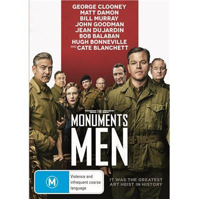 MONUMENTS MEN DVD VG