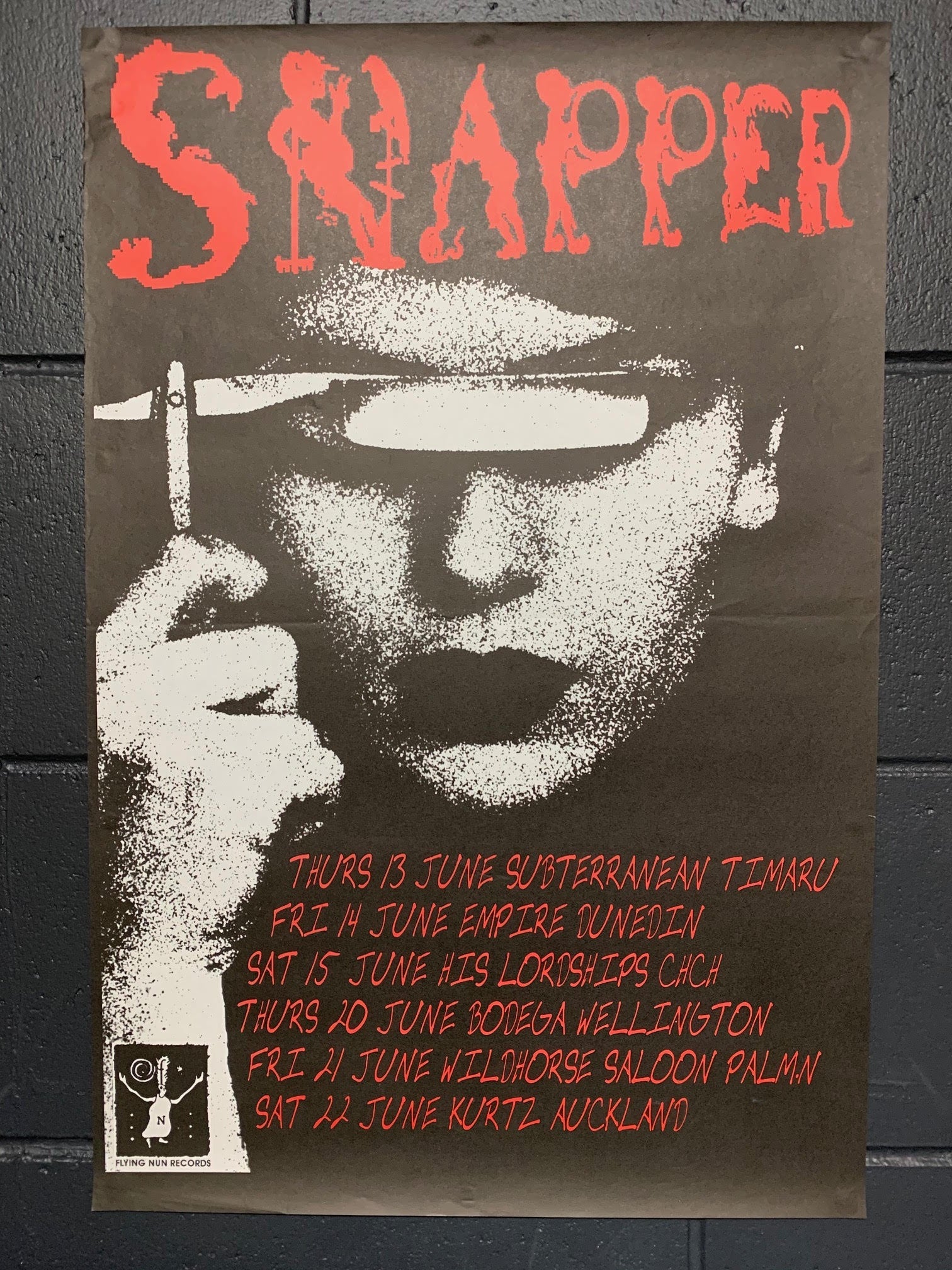 SNAPPER ORIGINAL TOUR POSTER | RELICS