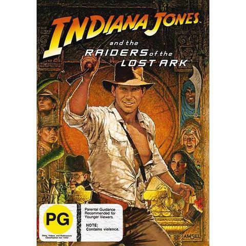 INDIANA JONES AND THE RAIDERS OF THE LOST ARK DVD VG