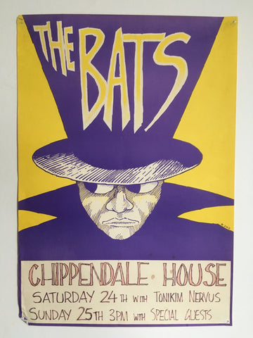BATS THE-CHIPPENDALE HOUSE ORIGINAL GIG POSTER