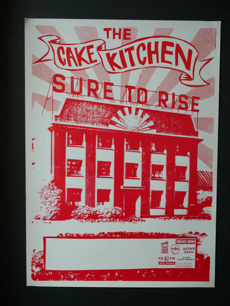 CAKEKITCHEN THE-SURE TO RISE 1995 ORIGINAL NZ TOUR POSTER