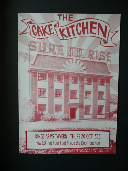 CAKEKITCHEN THE-SURE TO RISE 2005 ORIGINAL NZ TOUR POSTER