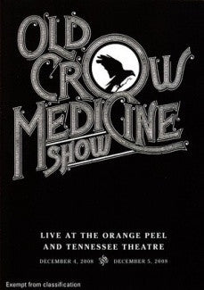OLD CROW MEDICINE SHOW-LIVE AT THE ORANGE PEEL DVD *NEW*