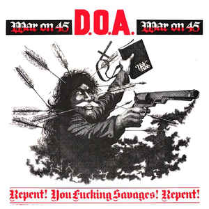 D.O.A.-WAR ON 45 12" EP VG+ COVER VG+