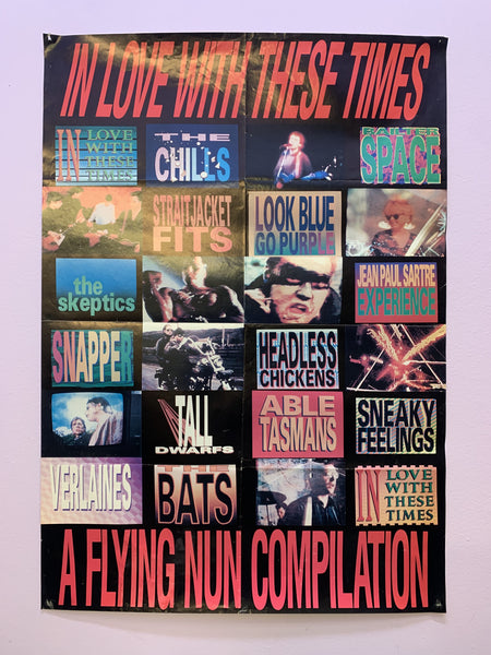 IN LOVE WITH THESE TIMES FLYING NUN COMPILATION PROMO POSTER