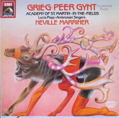 GRIEG-PEER GYNT INCIDENTAL MUSIC NEVILLE MARRINER COVER VG LP VG+