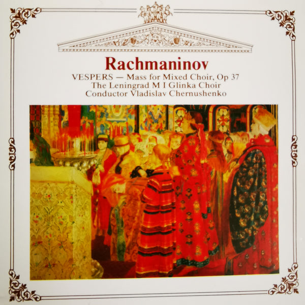 RACHMANINOV-VESPERS MASS FOR MIXED CHOIR OP37 CD VG
