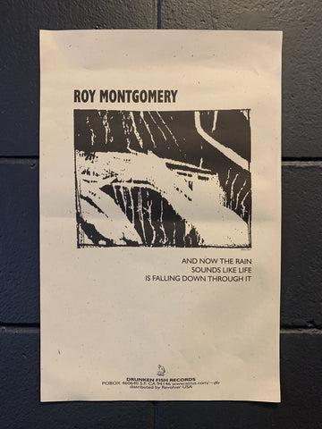 MONTGOMERY ROY - AND NOW THE RAIN ORIGINAL PROMO POSTER