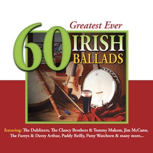 GREATEST EVER 60 IRISH BALLADS-VARIOUS ARTISTS 3CD 1DVD *NEW*