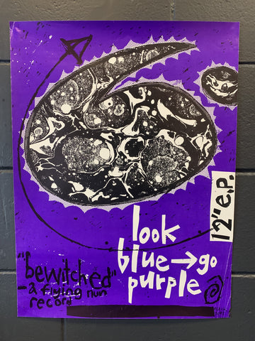 LOOK BLUE GO PURPLE BEWITCHED EP RELEASE ORIGINAL PROMO POSTER