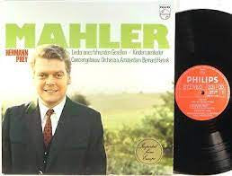 MAHLER GUSTAV-LIEDER EINES FAHRENDEN GESELLEN SONGS OF A WAYFARER  LP VG COVER VG