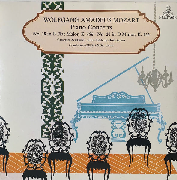 MOZART WOLFGANG AMADEUS-PIANO CONCERTOS K 456 K 466 LP VG+ COVER VG+