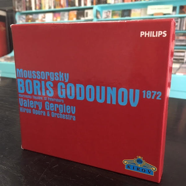MUSSORGSKY-BORIS GODOUNOV 1872 VERSION VALERY GERGIEV BOX SET 3CD VG