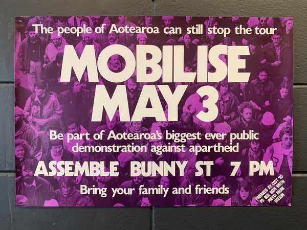 MOBILISE ANTI-APARTHEID PROTEST POSTER 1985